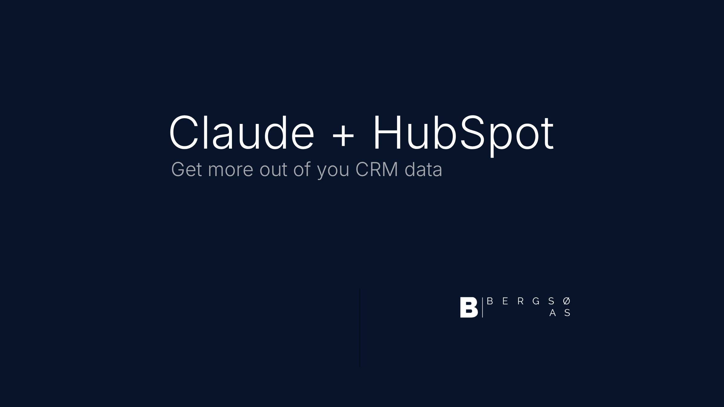 Claude + HubSpot